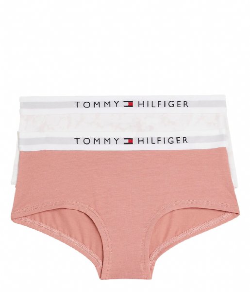 Tommy Hilfiger  2-Pack Shorty Print Printed Floral-Teaberry Blossom (0VO)