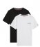 Tommy Hilfiger  2-Pack Short Sleeve Tee Black-White (05L)