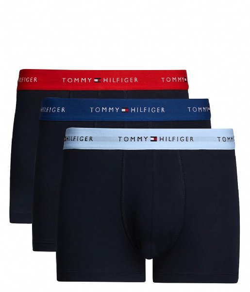 Tommy Hilfiger  3-Pack Wb Trunk Fierce Red-Well Water-Anchor Blue (0XZ)