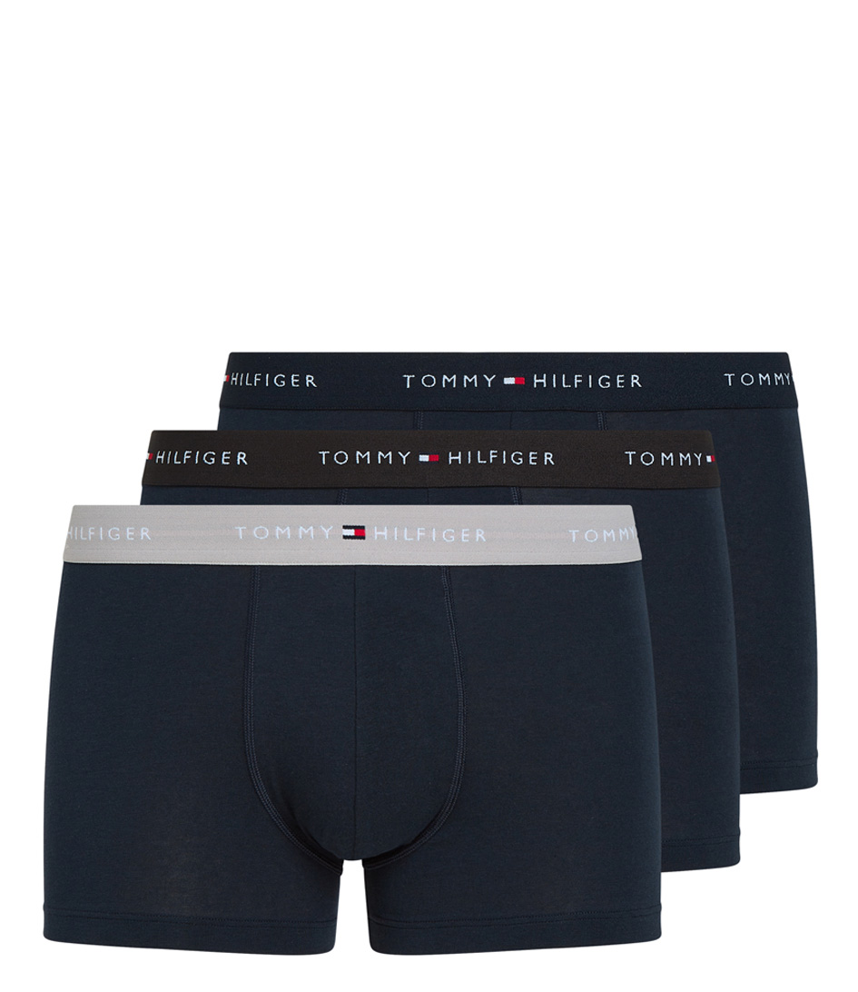 Tommy Hilfiger PRINT ESTABLISHED 3 PACK - Boxer shorts - ithaca/desert  sky/shirting/blue 