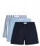 Tommy Hilfiger  3-Pack Woven Boxer Print Ithaca-Des Sky-Shirting Stripe (0SW)