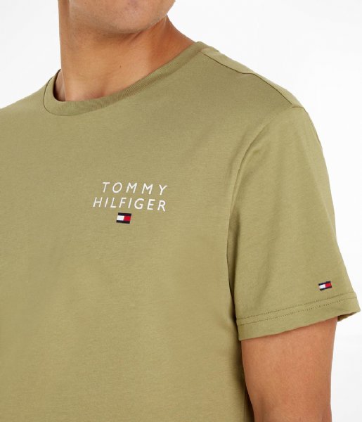 Tommy Hilfiger  Cn Short Sleeve Tee Logo Faded Olive (L9F)