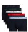 Tommy Hilfiger  5-Pack Trunk Wb Red-Well Water-White-Hunter-Des Sky (0WQ)
