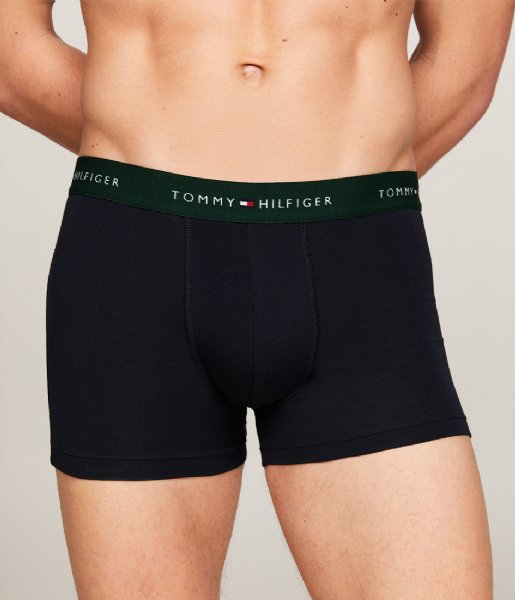 Tommy Hilfiger  5-Pack Trunk Wb Red-Well Water-White-Hunter-Des Sky (0WQ)