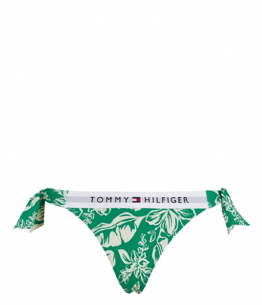 Tommy Hilfiger  Cheeky Side Tie Bikini Vintage Tropical Olympic Green (0IE)
