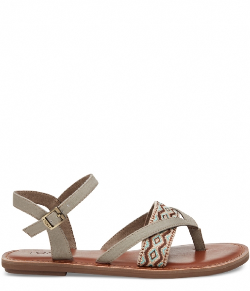 TOMS  Sandals Lexie Embroidery desert taupe canvas (10009829)