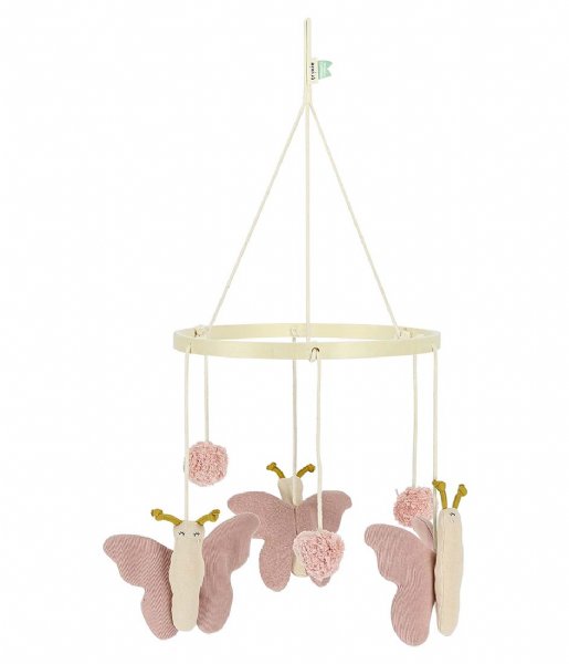 Trixie  Crib Mobile Butterfly Roze