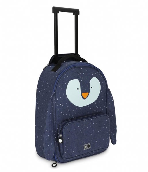 Trixie Walizki na bagaż podręczny Reistrolley Mr. Penguin Blue