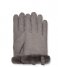 UGG  W Shorty Glove With Leather Trim Metal (MTL)