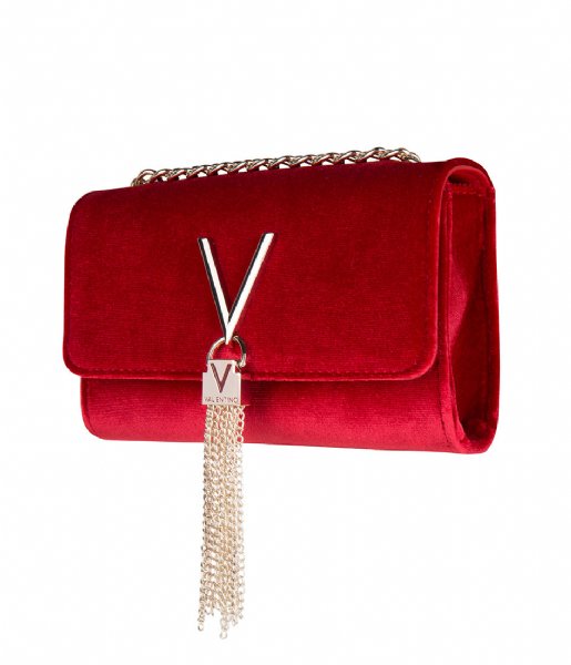 Valentino Bags  Marilyn Clutch Velvet rosso