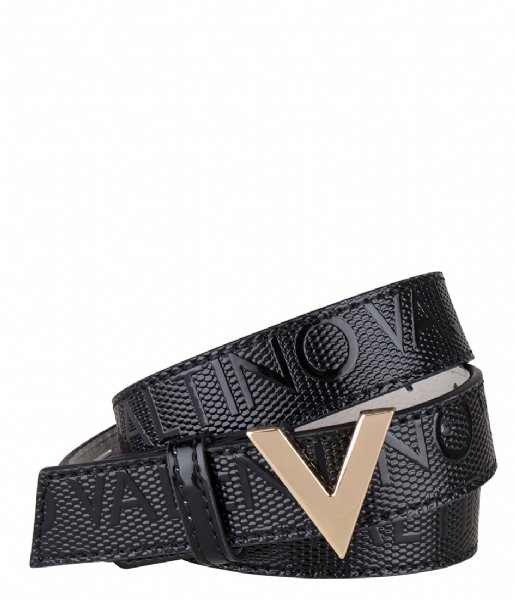 Valentino Bags  Serenity Plaque Buckle Belt nero