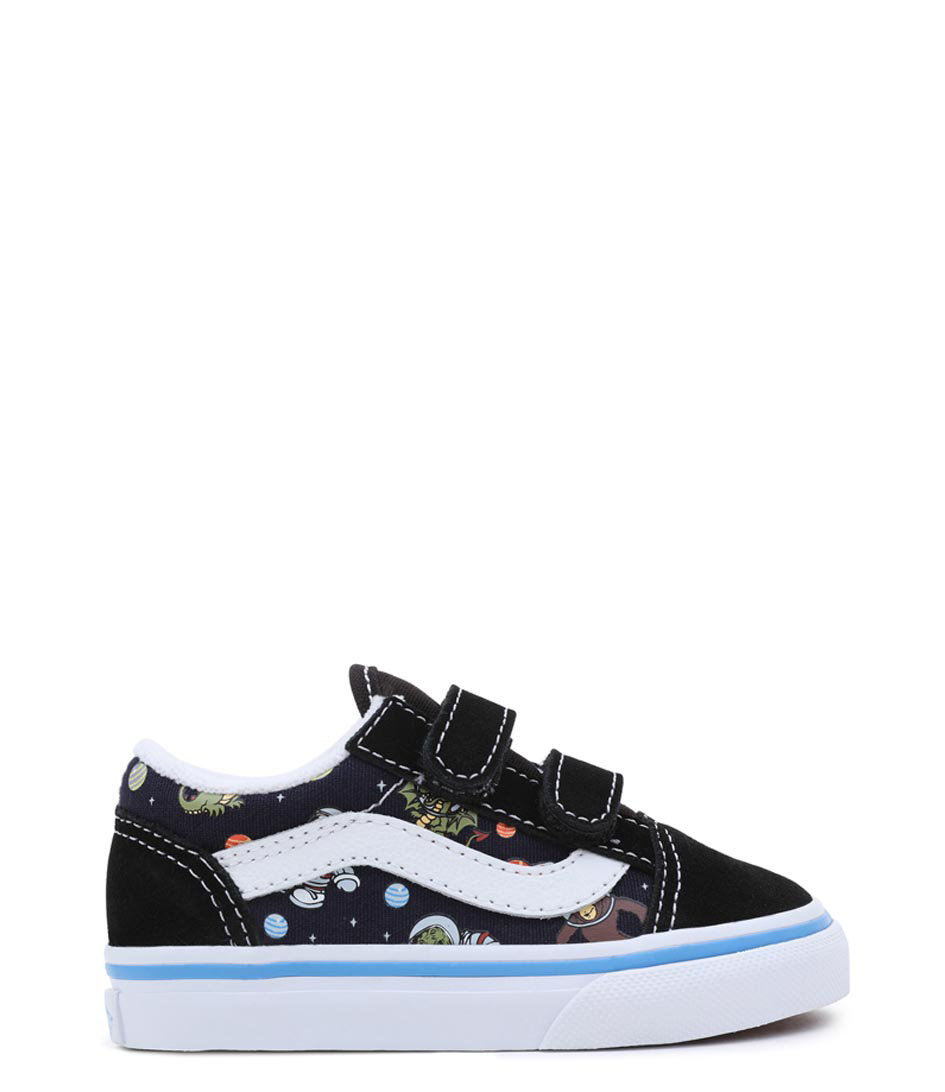 Vans on sale velcro flames