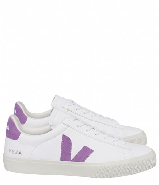 Veja  Campo Chromefree Leather Extra-White-Mulberry