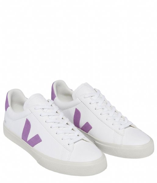 Veja  Campo Chromefree Leather Extra-White-Mulberry