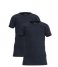 VinginoBoys T-Shirt Round Neck 2-Pack Midnight Blue