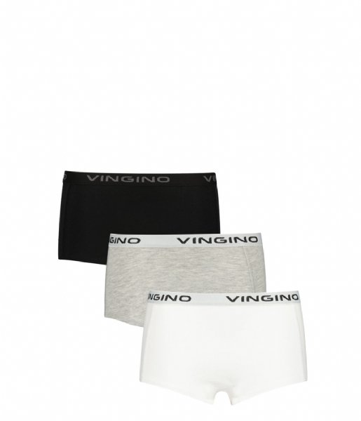 Vingino  Girls Boxer 3-Pack Multicolor Grey-Black