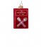 Vondels  Ornament Glass Cooking Book H9 cm Red