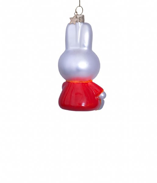 Vondels  Ornament Glass Nijntje Miffy Sitting W Moon H10.5 cm W Box White