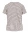 Zusss  Gestreept T-Shirt Met Ronde Hals Wit/Zwart (7026)