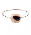 Zusss Ringen Ring Met Vierkante Steen Beige zusss kopen in de aanbieding