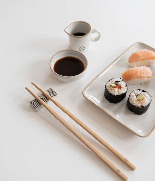 Zusss  Set Sushi Servies Aardewerk Wit