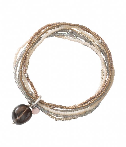 A Beautiful Story Armband Nirmala Smokey Quartz SC Bracelet Grey A Beautiful Story Armband Nirmala Smokey Quartz SC Bracelet Grey