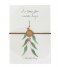 A Beautiful Story  Jewelry Postcard Mistletoe Goudkleurig