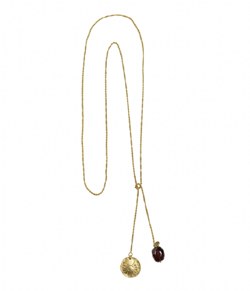 A Beautiful Story  Magic Garnet Necklace gold (21658)