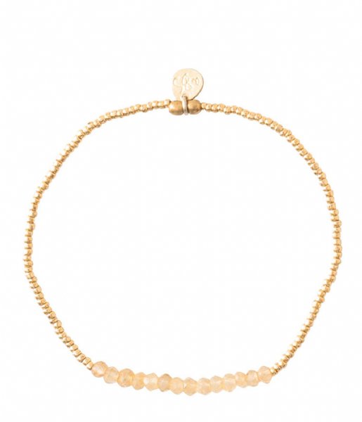 A Beautiful Story  Refined Citrine Gold Plated Bracelet gold plated (BL25135)