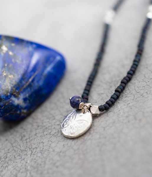 A Beautiful Story  Truly Lapis Lazuli Butterfly Gold plated black