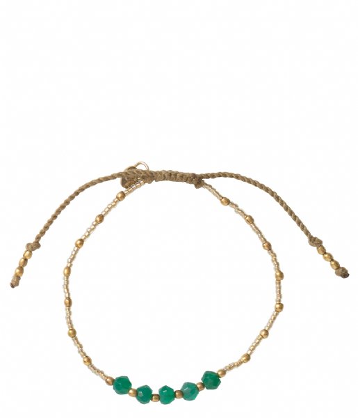 A Beautiful Story  Family Aventurine Gold plated green