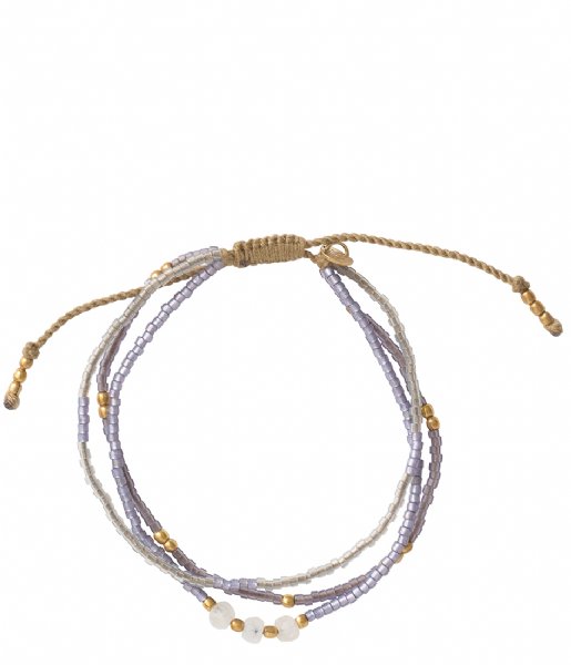 A Beautiful Story  Gentle Moonstone Gold plated purple
