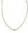 A Beautiful Story  Flora Aventurine Gold Necklace gold colored