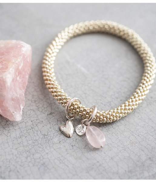 A Beautiful Story Armband Jacky Rose Quartz Heart Silver Plated Bracelet silver plated (BL22256) A Beautiful Story Armband Jacky Rose Quartz Heart Silver Plated Bracelet silver plated (BL22256)