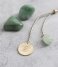 A Beautiful Story Ketting Fairy Aventurine Leaf Gold Necklace goud (BL23258)