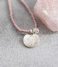 A Beautiful Story  Truly Rose Quartz Hamsa Silver Necklace zilver (BL24108)