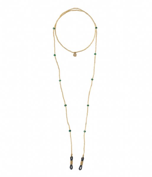 A Beautiful Story Brillenkoord Rainbow Aventurine Gold Glasses Cord goud (BL25364) A Beautiful Story Brillenkoord Rainbow Aventurine Gold Glasses Cord goud (BL25364)