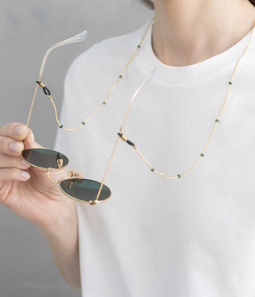 A Beautiful Story Brillenkoord Rainbow Aventurine Gold Glasses Cord goud (BL25364) A Beautiful Story Brillenkoord Rainbow Aventurine Gold Glasses Cord goud (BL25364)