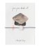 A Beautiful Story  Jewelry Postcard Graduation silver colored (JP00033)