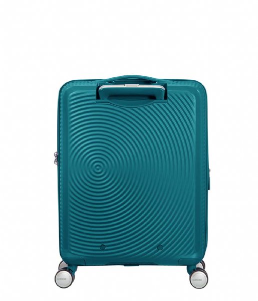 American Tourister Walizki na bagaż podręczny Soundbox Spinner 55/20 Tsa Expandable Jade Green (1457)