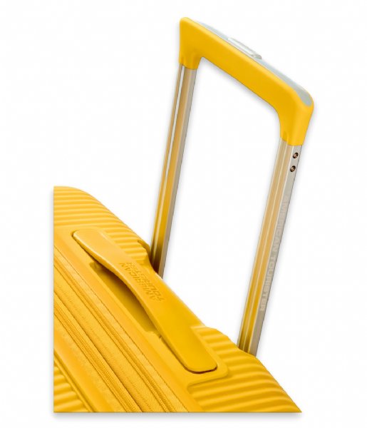 American Tourister Reiskoffer Soundbox Spinner 55/20 Expandable Golden Yellow (1371) American Tourister Reiskoffer Soundbox Spinner 55/20 Expandable Golden Yellow (1371)