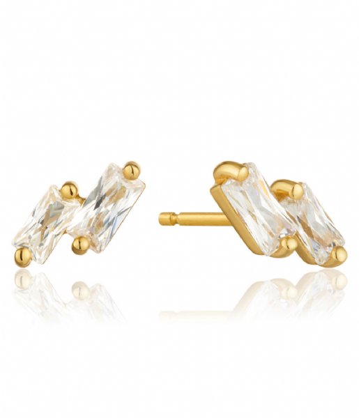 Ania Haie Oorbellen AH E018-07G 925 Sterling Zilver Glow Getter Zilver geelgoudverguld Ania Haie Oorbellen AH E018-07G 925 Sterling Zilver Glow Getter Zilver geelgoudverguld