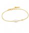 Ania Haie  925 Sterling Zilver Pearl of Wisdom Bracelet Gold colored
