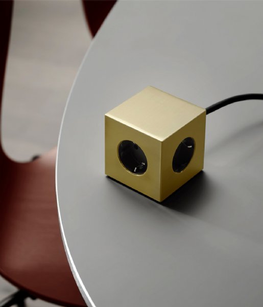 Avolt  Square 1 USB Magnet Metal Brass Gold (SQ1-F-USB-BRASS)
