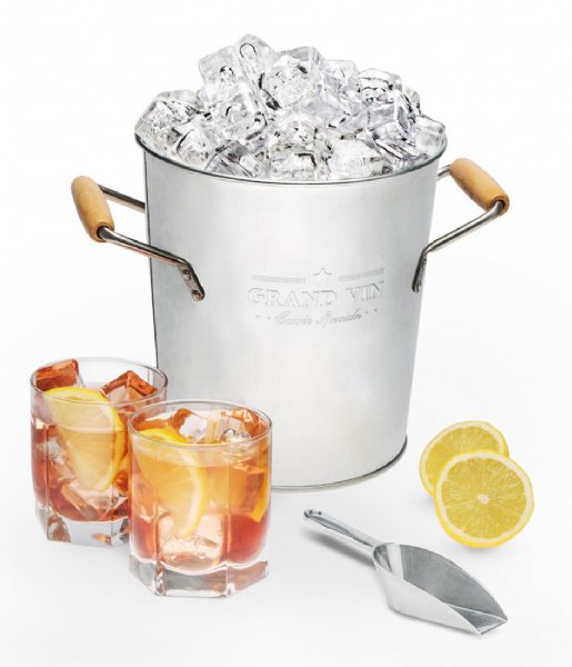 Balvi  Wine Cooler and Ice Bucket Grand Vin Silver