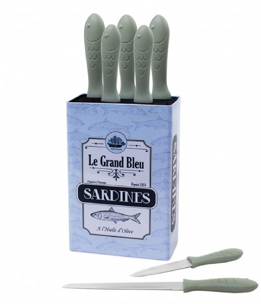 Balvi  Knife Holder Sardines Blue