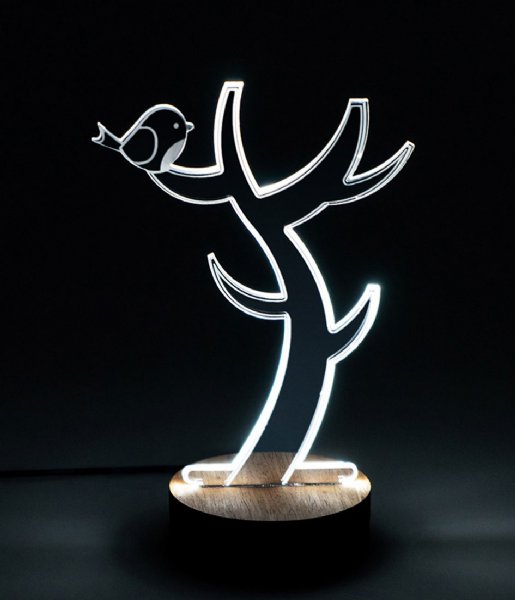 Balvi Lampa stołowa Lamp and Jewellery Rack Light Tree Transparant