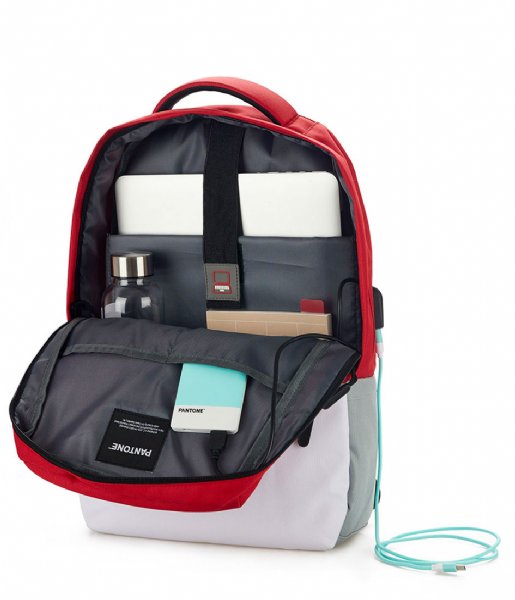 Balvi Laptop rugzak Backpack Pantone with USB Red