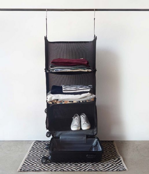 Balvi Kosz do przechowywania Travel Organizer Shelf Tidy Suitcase Black