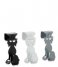 Balvi  Drawer Hook Curious Cat 3x Black
